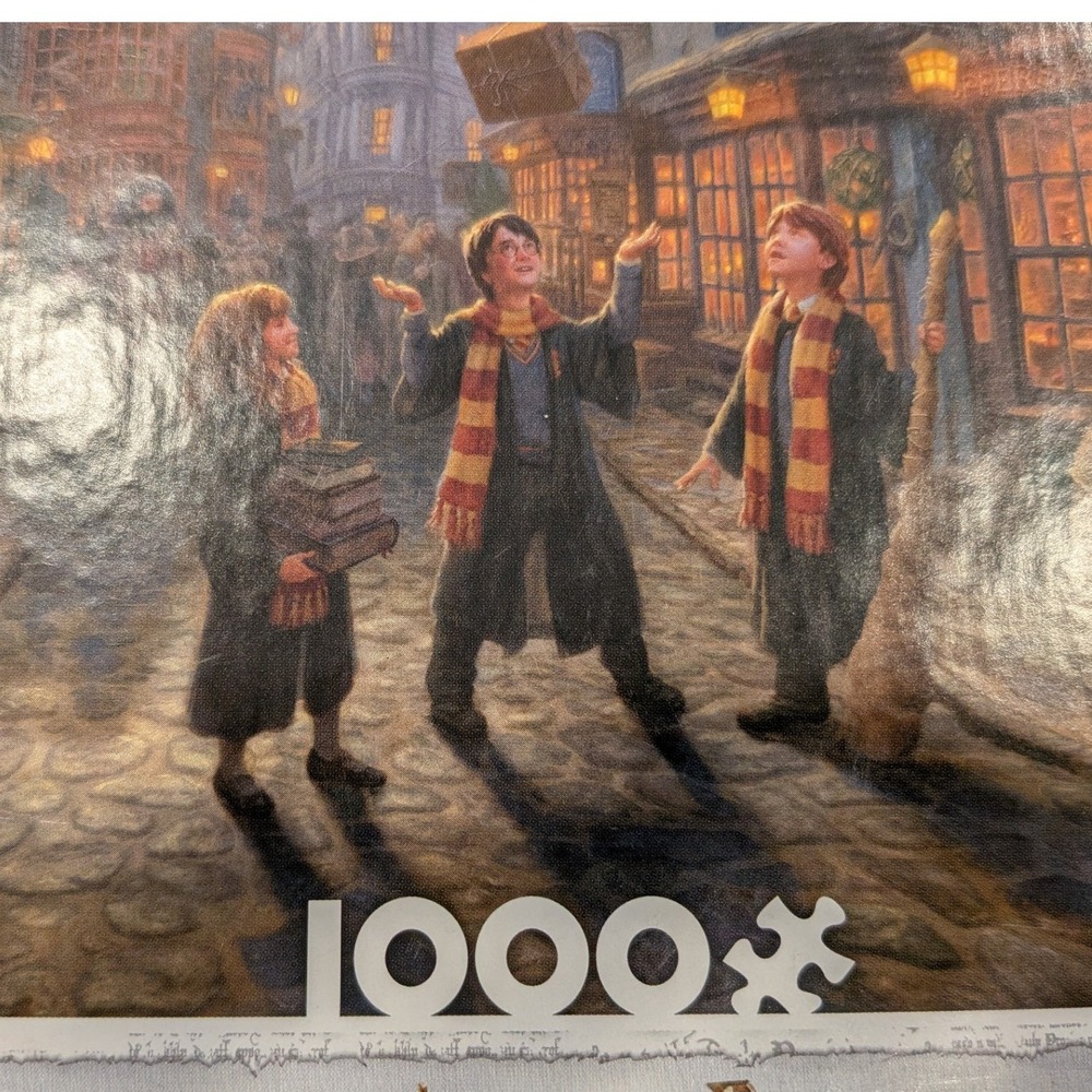 Thomas Kinkade Harry Potter Diagon Alley 1000 Piece Puzzle Ceaco Limited Edition